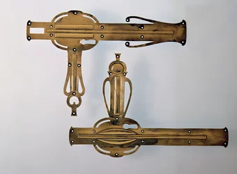 Dörrhandtag, 1898-99 (metall)